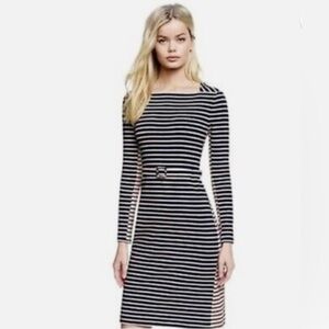Tory Burch callan striped long sleeve dress size XS